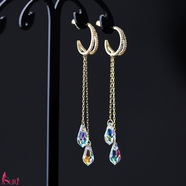 Bông Tai Tòn Teng Khoen Tua Rua 2 Sợi Phale