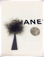 Bông Tai Tòn Teng Lông Cáo Xám