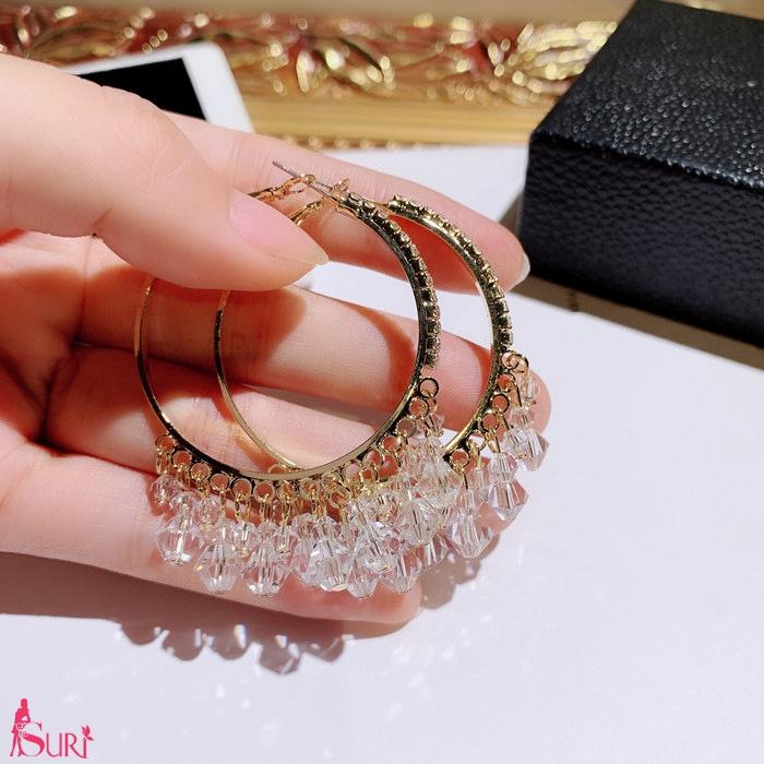 Bông Tai Khoen Tròn Vàng Tua Rua Phale