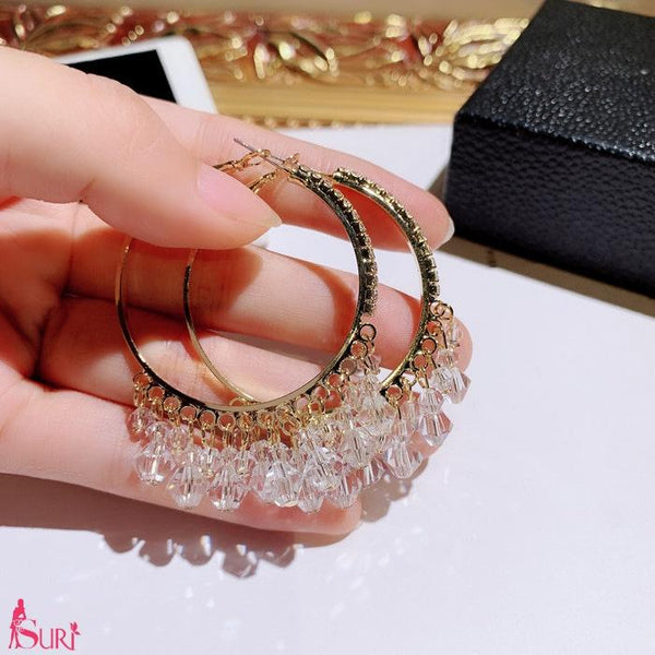 Bông Tai Khoen Tròn Vàng Tua Rua Phale