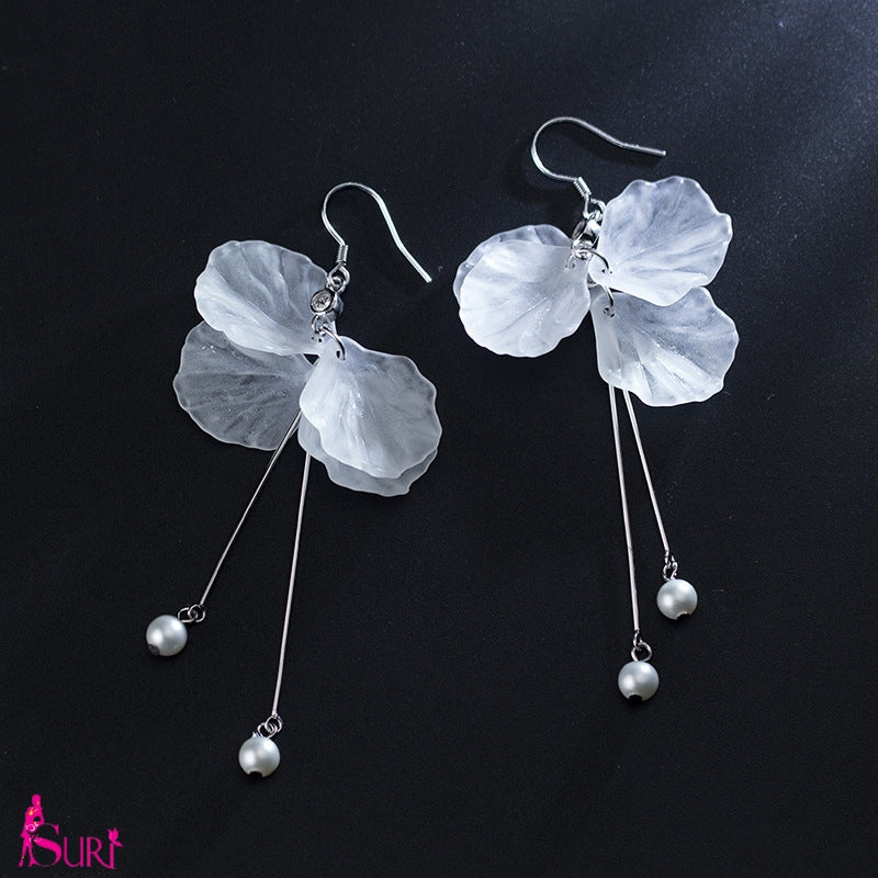 Bông Tai Tòn Teng Cánh Hoa NgọcTrai