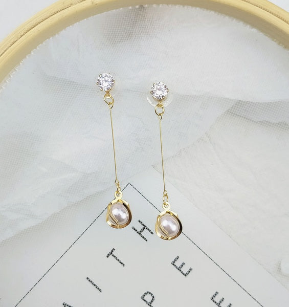 Bông Tai Tòn Teng Ngọc Trai TS