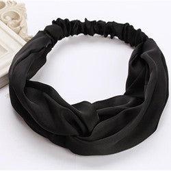 Khăn Turban Voan Trơn - Màu Đen