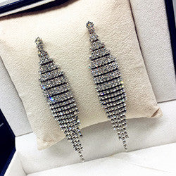 Bông Tai Tòn Teng Đính Đá Vuông