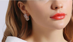 Bông Tai Hoa Tuyết Ngọc Trai