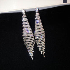 Bông Tai Tòn Teng Đính Đá Vuông