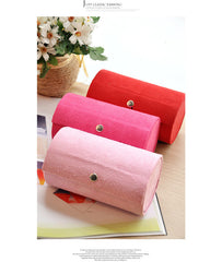 Hộp đựng trang sức nhung dạng du lịch 3 ngăn