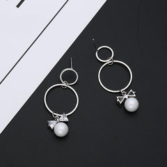 Bông tai khoen phối nơ