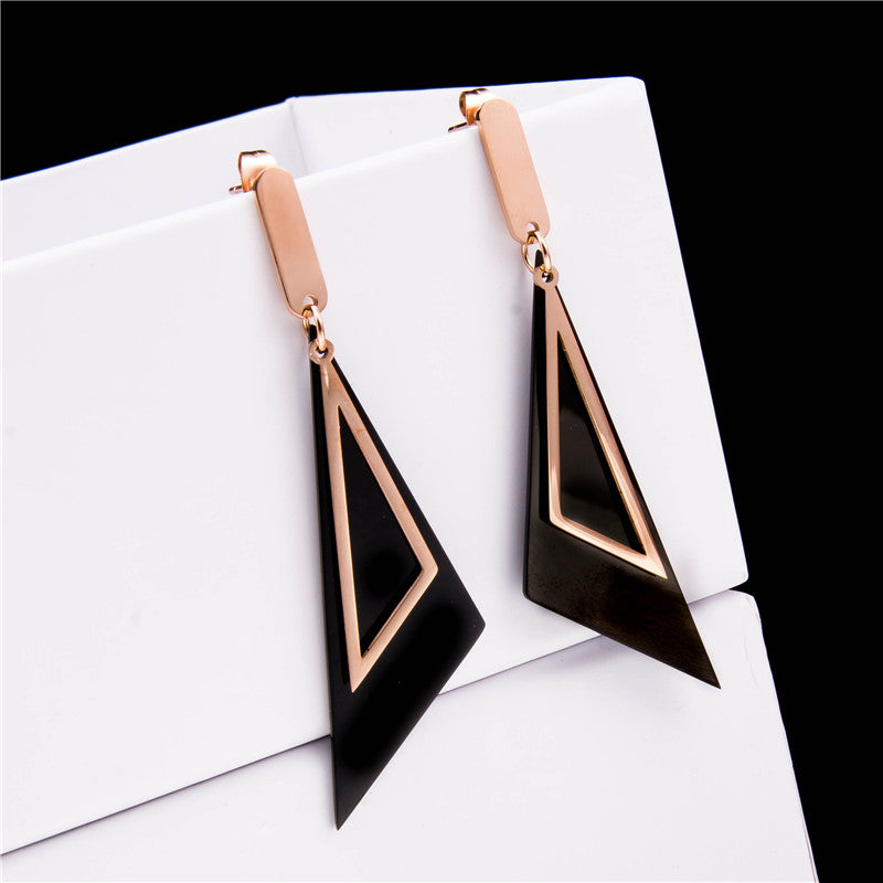 Bông Tai Tòn Teng Tam Giác Đôi