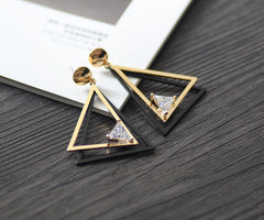 Bông Tai Tòn Teng Tam Giác Đôi