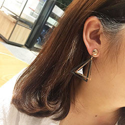 Bông Tai Tòn Teng Tam Giác Đôi