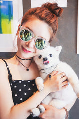 Vòng cổ choker châu  kép