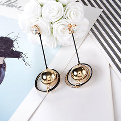 Bông tai tòn teng khoen phối đá