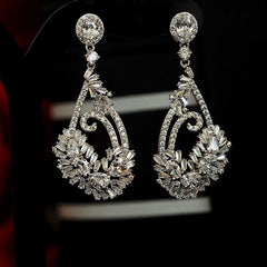 Bông Tai Tòn Teng Đá Swarosvki Sang Trọng