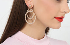 Bông Tai Khoen Lưới Đôi