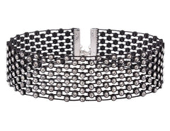 Vòng cổ choker bản to đính đá