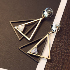 Bông Tai Tòn Teng Tam Giác Đôi