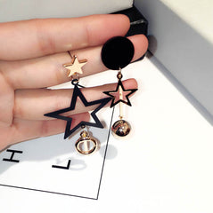 Bông tai tòn teng bất đối xứng ngôi sao