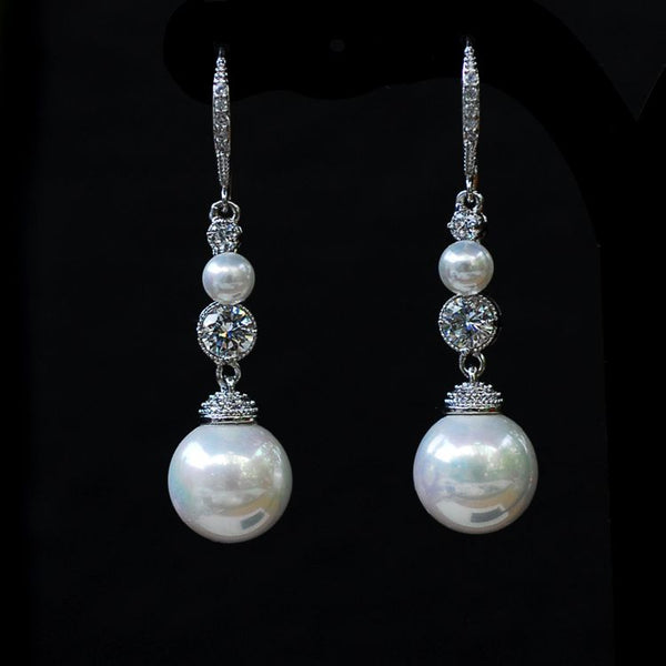 Bông tai ngọc trai dáng dài