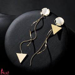 Bông Tai Tòn Teng Bất Đối Xứng Tam Giác