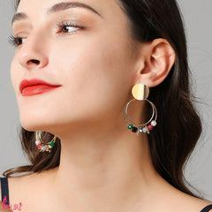 Bông Tai Khoen Tròn Đa Sắc Diện