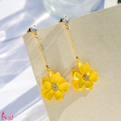 Bông Tai Tòn Teng Hoa Vàng