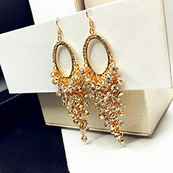 Khuyên Tai Đính Đá Tòn Teng