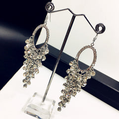 Khuyên Tai Đính Đá Tòn Teng