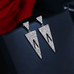 Bông Tai Tòn Teng Tam Giác Bạc