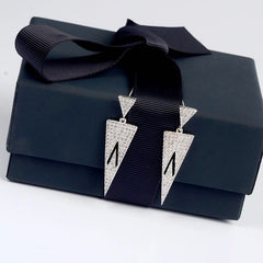 Bông Tai Tòn Teng Tam Giác Bạc