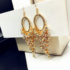 Khuyên Tai Đính Đá Tòn Teng