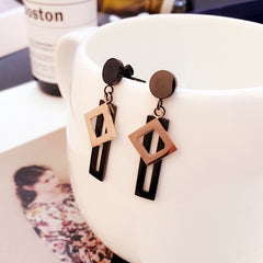 Bông Tai Tòn Teng Hình Chữ Nhật