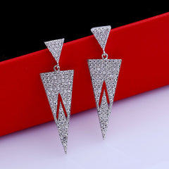 Bông Tai Tòn Teng Tam Giác Bạc