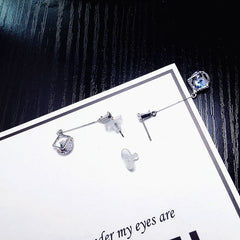 Bông tai tòn ten đá lấp lánh TS12