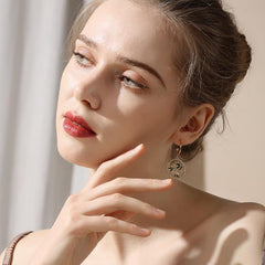 Bông Tai Khoen Tròn Đính Đá Bird&Bamboo