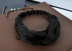Khăn Turban Voan Trơn - Màu Đen