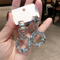 Bông Tai Tòn Teng Tròn Đa Mặt Cắt