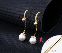 Bông Tai Tòn Teng Khoen Ngọc Trai 1 Sợi