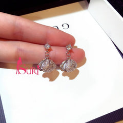 Bông Tai Tòn Teng Sò Đính Đá Ngậm Ngọc