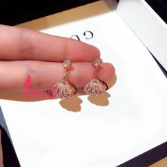 Bông Tai Tòn Teng Sò Đính Đá Ngậm Ngọc