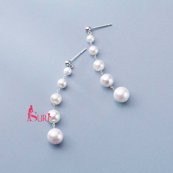 Bông Tai Tòn Teng 5 Hạt Trai