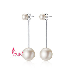 Bông Tai Tòn Teng Ngọc Trai 2 Đầu