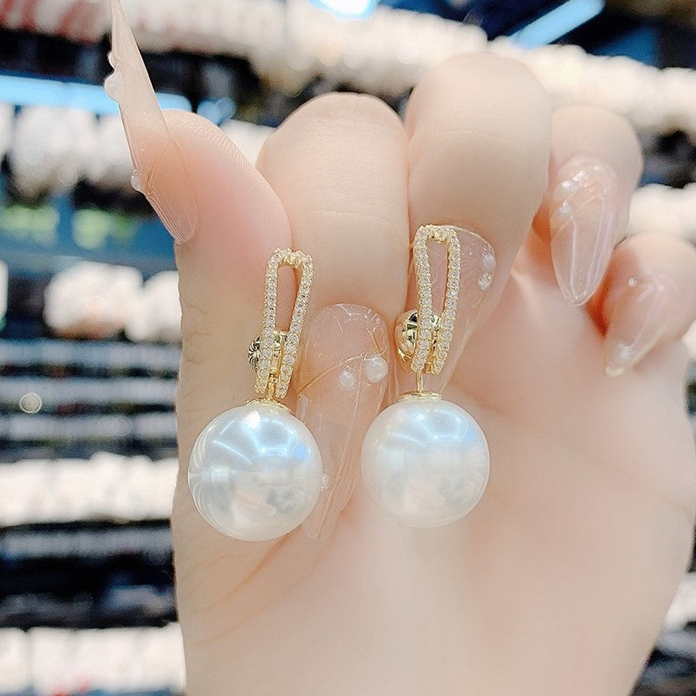 Bông Tai Tòn Teng Khoen Ngọc Trai Phối 3 Kiểu Đính Đá Trắng